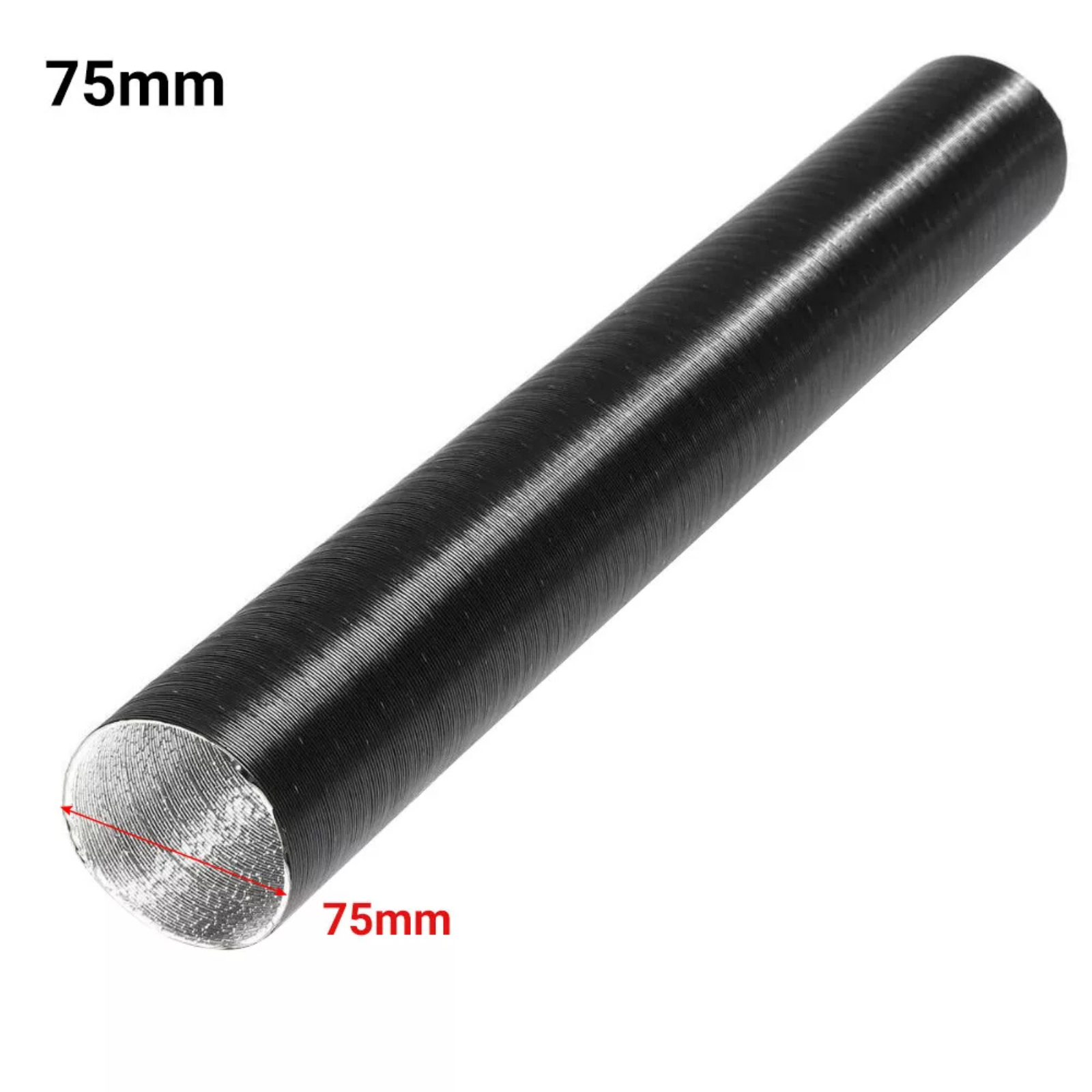 75mm (200cm) Heater Conditioner Ducting Duct Pipe For Air Diesel Parking