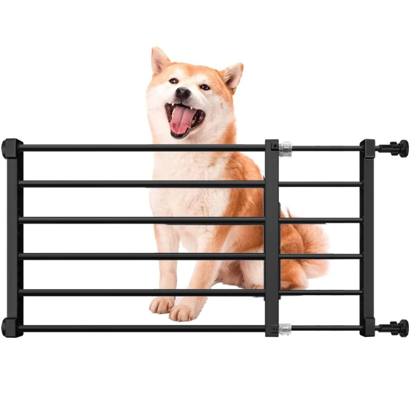 22-39.4" Expandable Small Dog Gates Pressure Pet Baby Gates Short Dog Gates