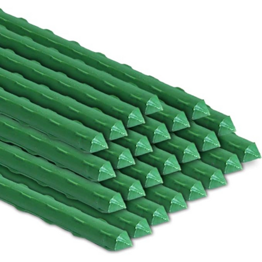 Plastic Coated Steel Pipes 12pcs 16mm X 180cm Garden Stakes