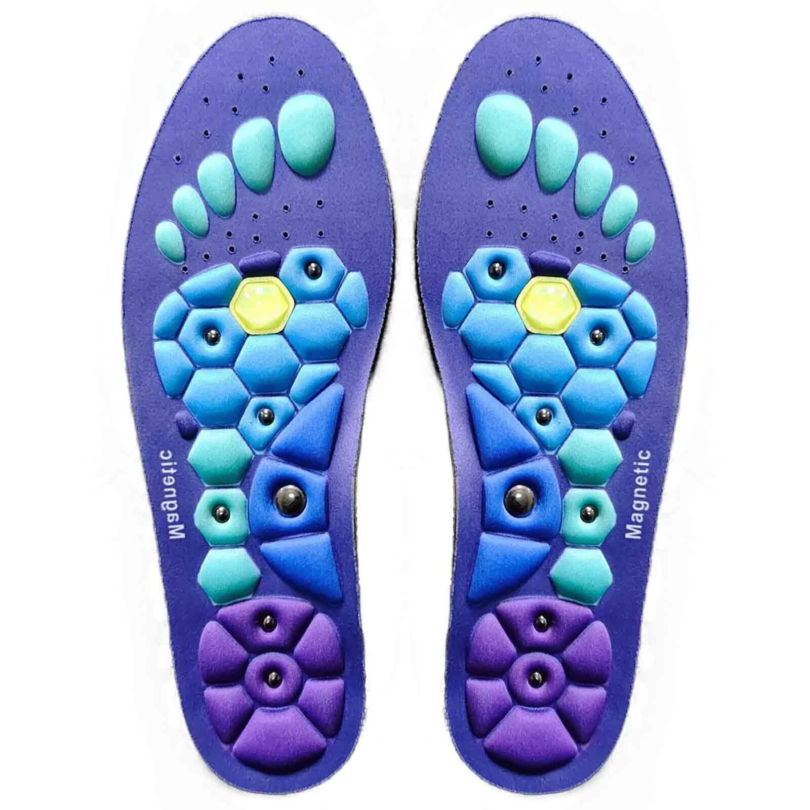 Pain Feet Fatigue Relief insoles Magnetic Acupressure Shoe Insoles