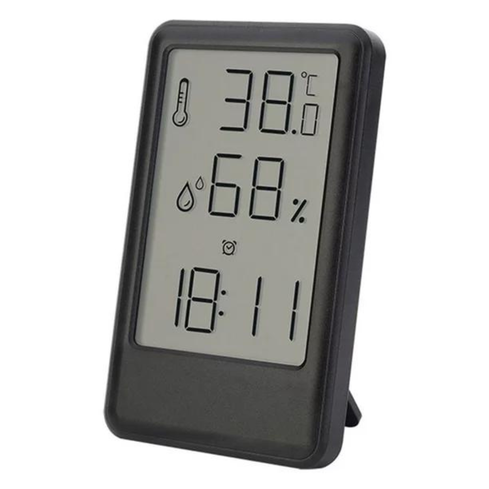 Black Hygrometer Temperature Digital Thermometer Room Indoor LCD Humidity Meter