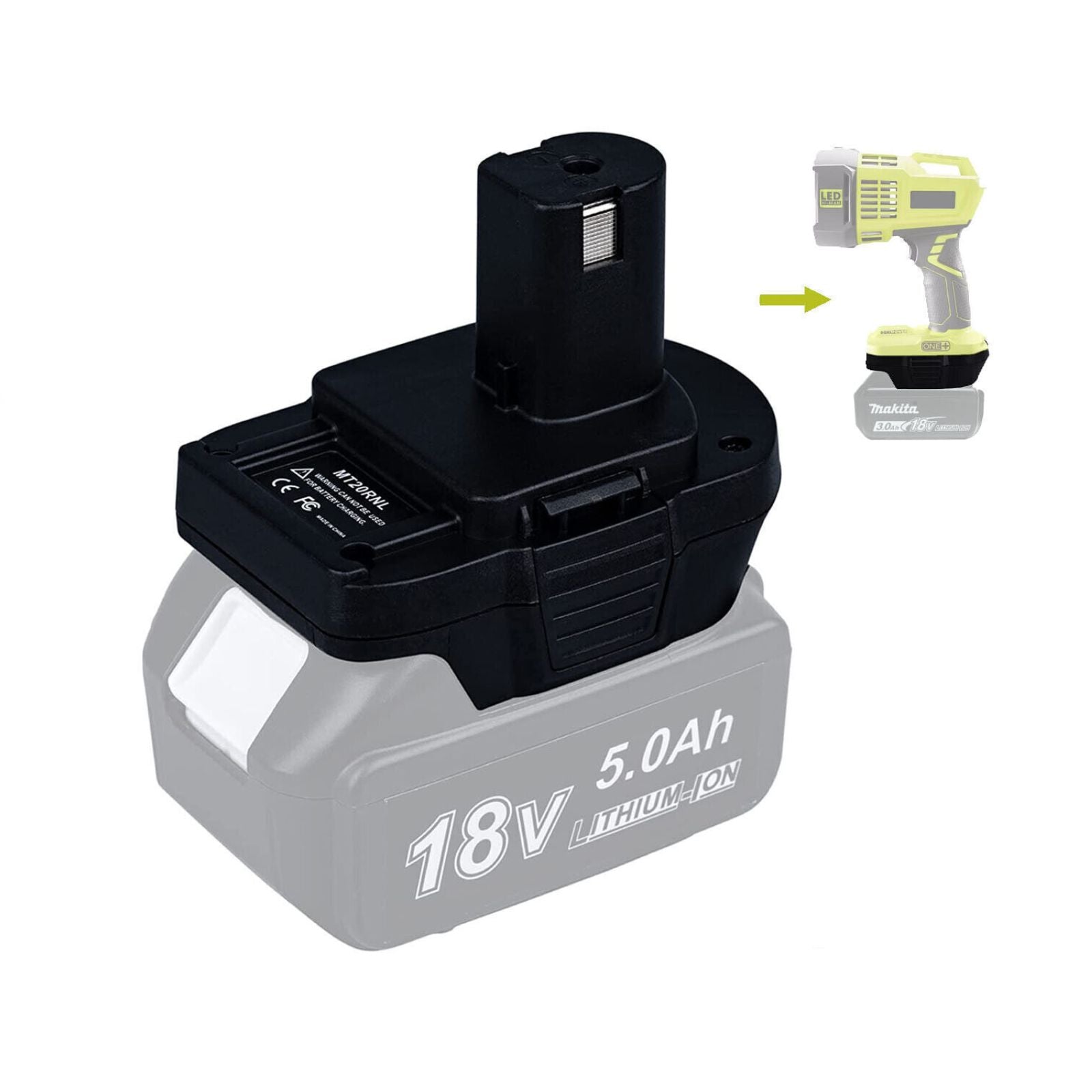 18V Li-ion Battery Adapter For Makita Convert to Ryobi Cordless Connector Tools