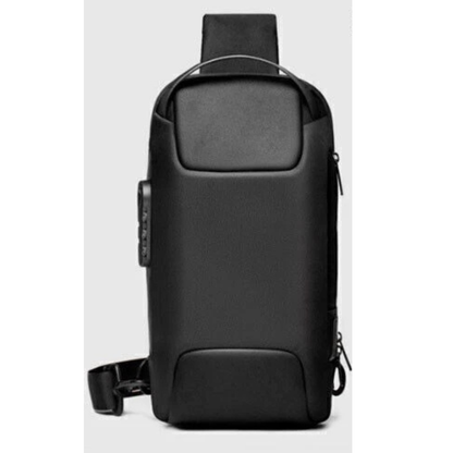 Anti-theft Men Chest Shoulder Messenger Backpack Sling Bag Black