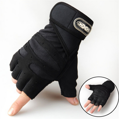 Training Wrist Strap Black M Best Weight Lifting Gloves Gym Bodybuilding