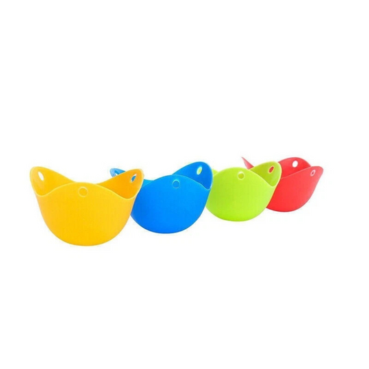 Poached Cups Moulds For Kitchen 4Pcs Silicone Egg Poacher Poaching Pods Pan