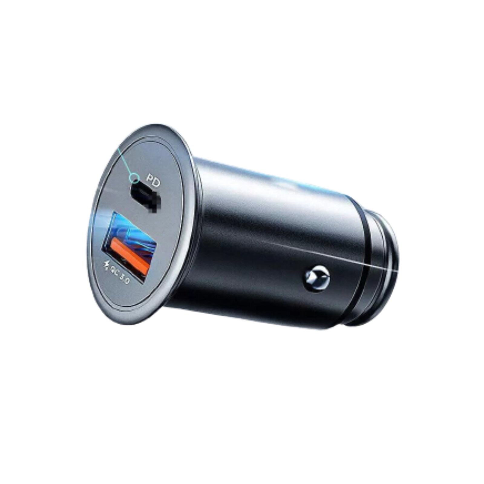 Travel Type C Dual Port Quick Car Charger  USB Fast Charging Adapter