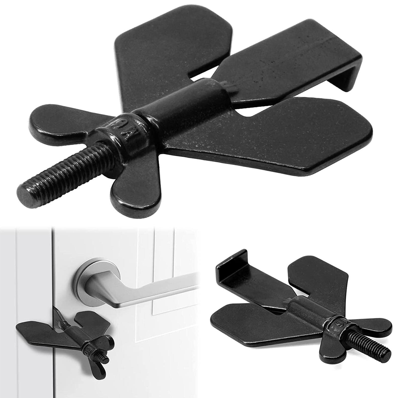 Addalock Safe Lock Portable Door Lock Hotel Home Safety Travel Security Black