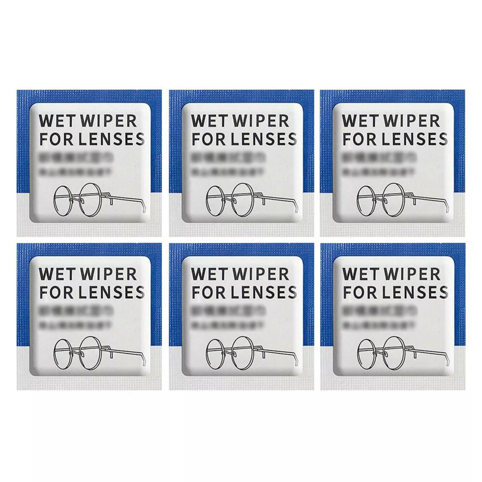 Lens Disposable Anti Fog Wet Wipes Cleaning 100Pcs Glasses Cleaner