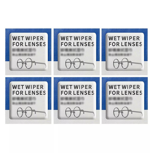 Lens Disposable Anti Fog Wet Wipes Cleaning 100Pcs Glasses Cleaner