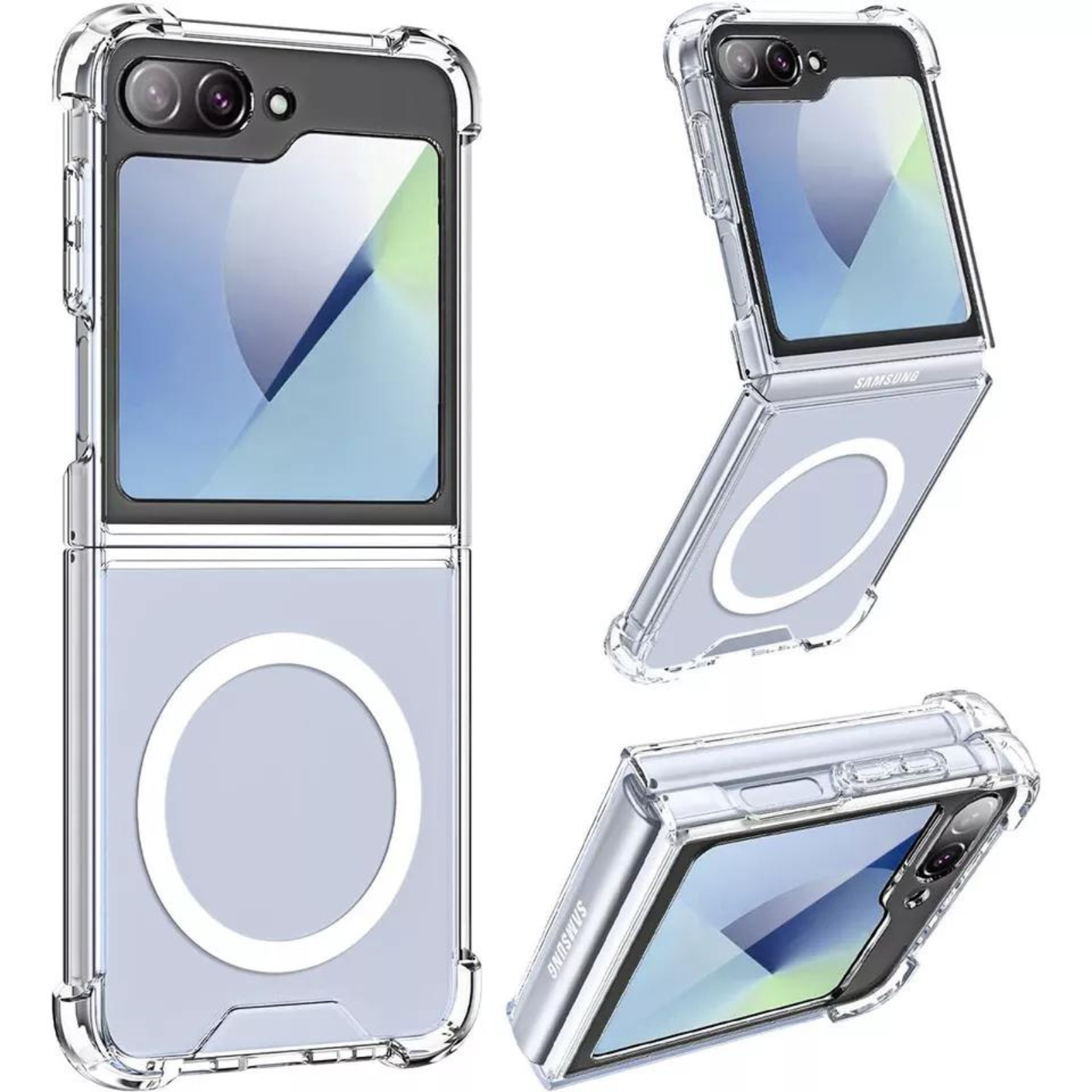 Magnetic Case Cover 5 Samsung Galaxy Z Flip5 5G Clear Magsafe
