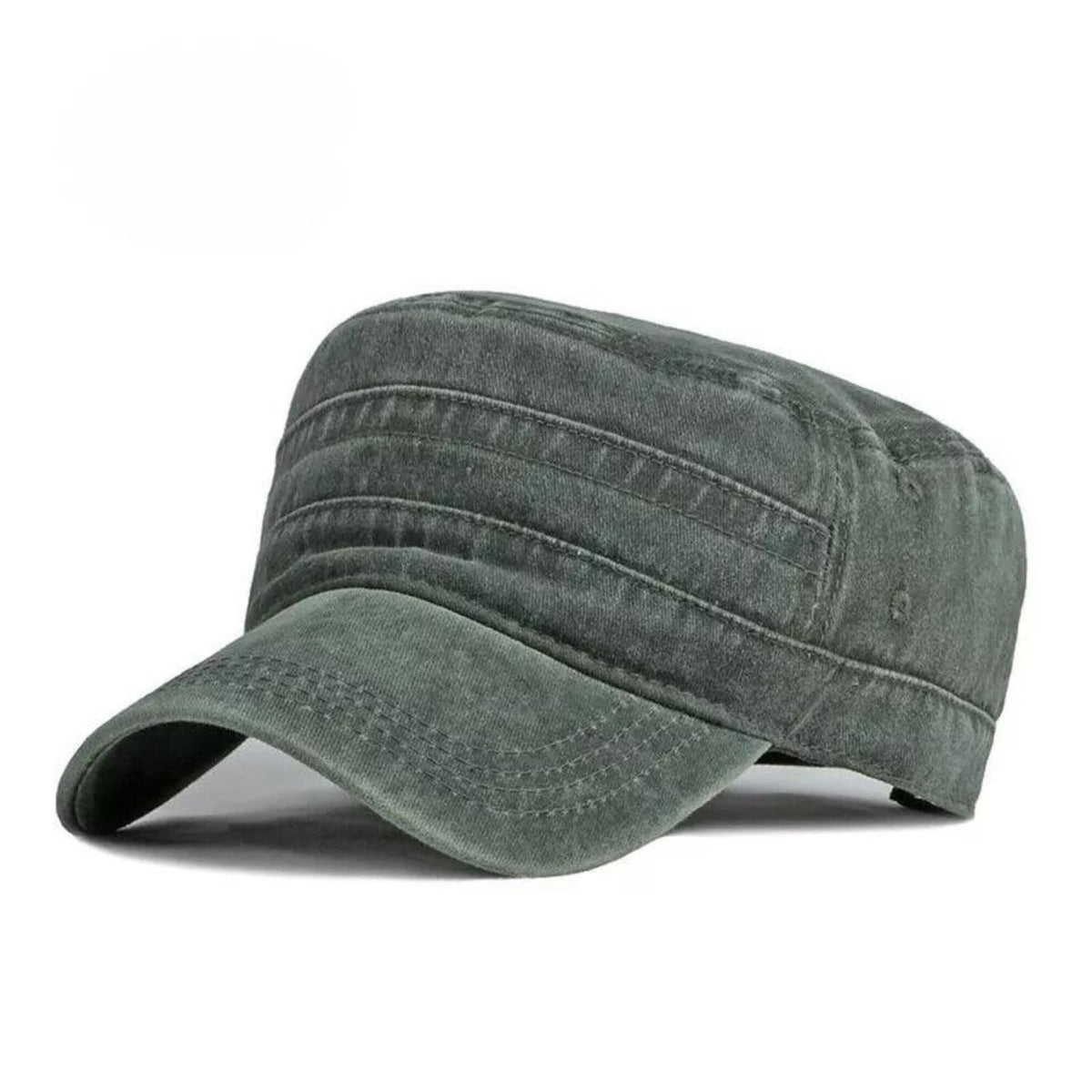 Cadet Field Military Cap Style Adjustable Classic Plain Army Green Baseball Hat