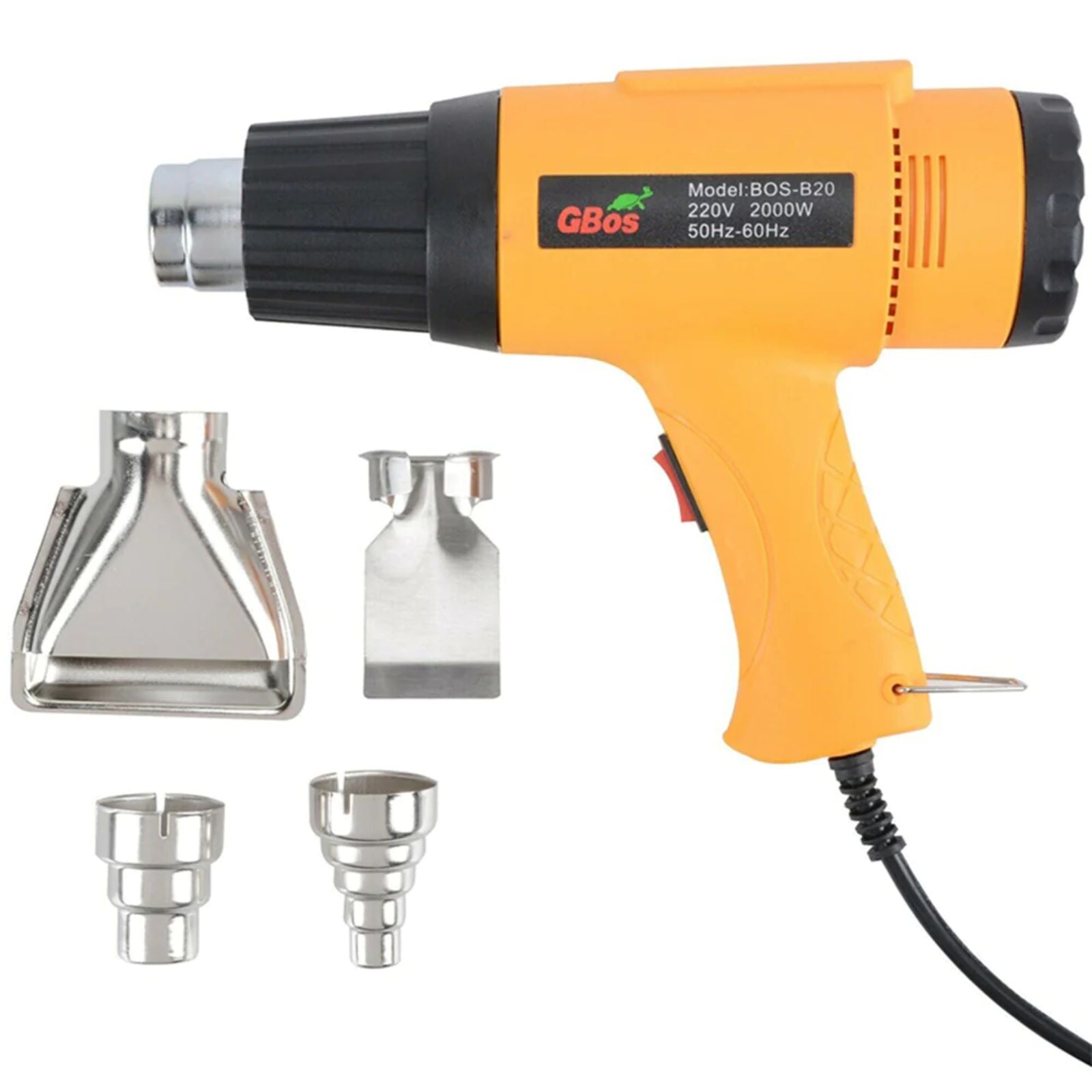 220V Electric Heat Gun Power Tool Set 60~650℃ Hot Air Heating Temperature