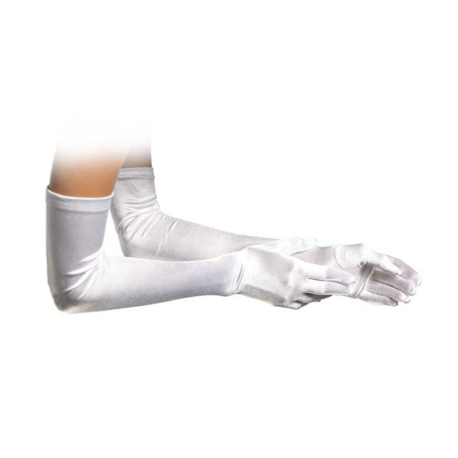 White Womens Glove Prom Wedding Ladies Long Satin Gloves Opera Costume