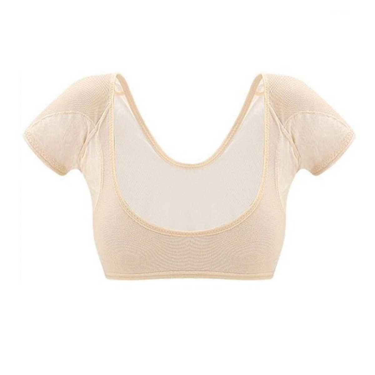 Beige Cotton Underarm Sweat Pad Breathable Medium Odour Absorbent Fit Soft