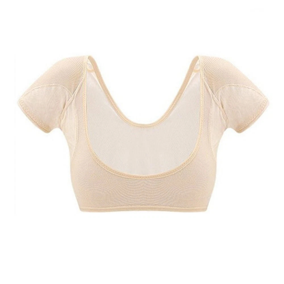 Beige Cotton Underarm Sweat Pad Breathable Medium Odour Absorbent Fit Soft