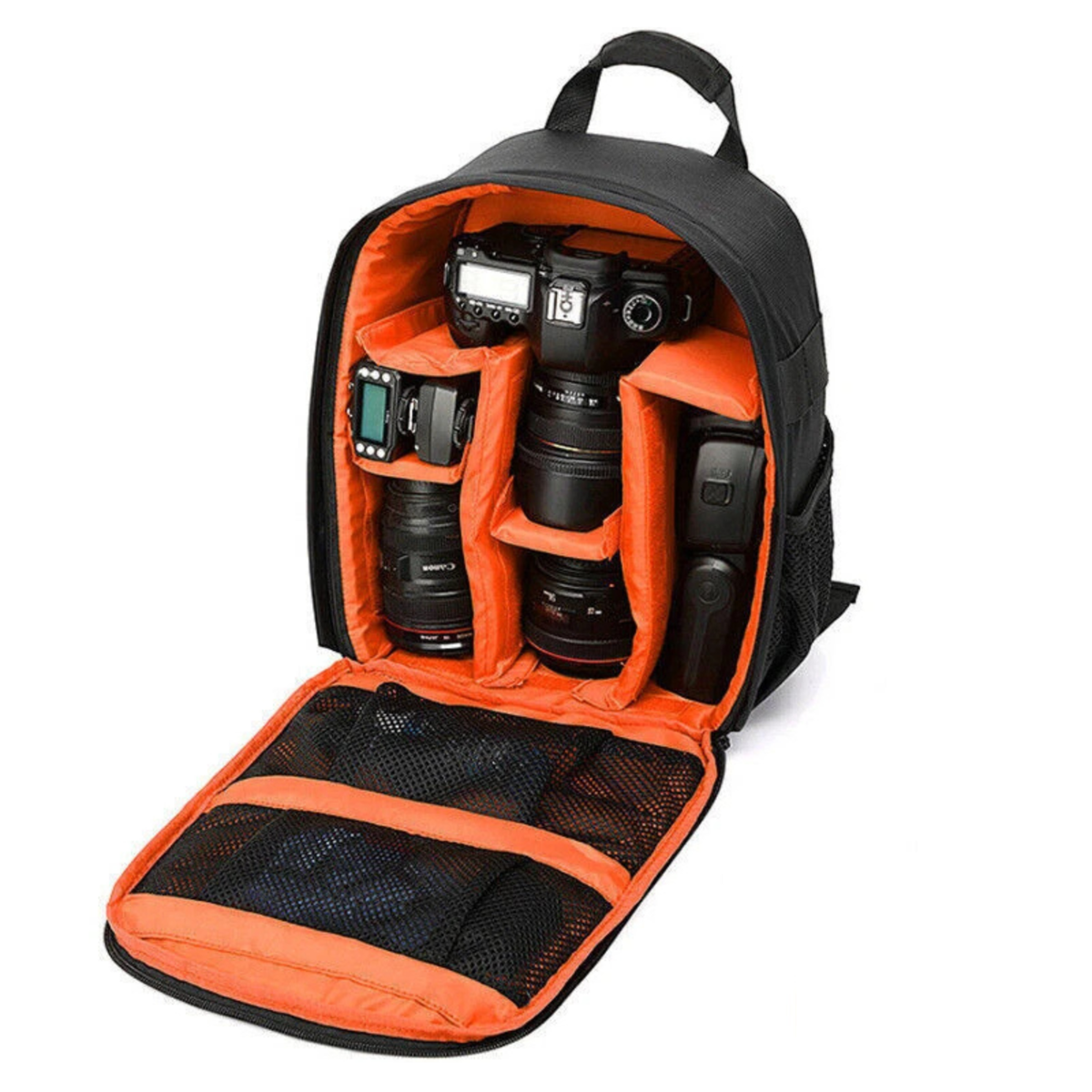 Waterproof Camera Soft Backpack Case Bag Orange Travel Outdoor Gear