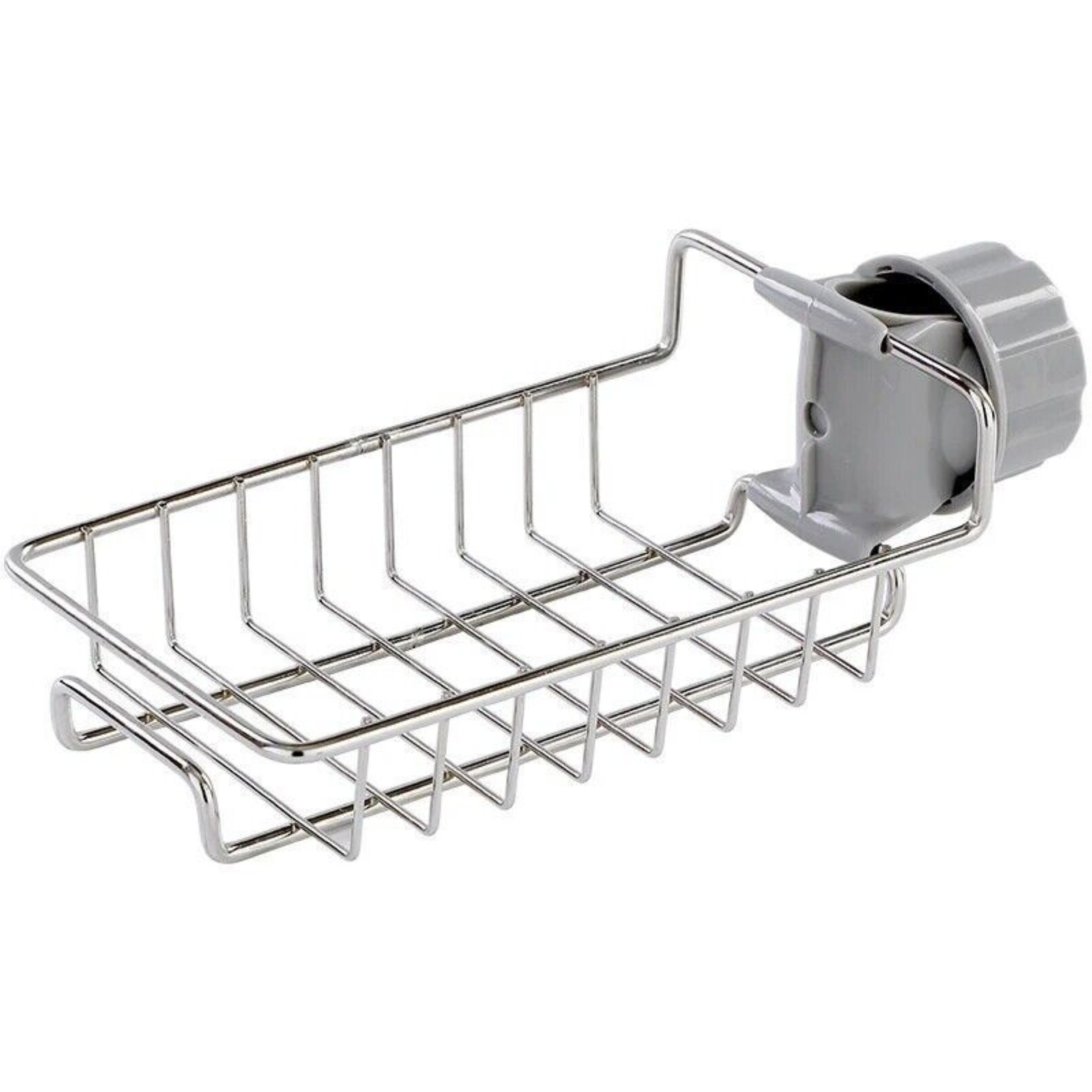 Silver Holder Racks Storage Organizer Kitchen Sink Faucet Shelf Sponge Dish Rack