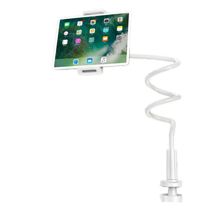 Mobile Phone Flexible Long Stand Holder Clip Adjustable Desk Mount White