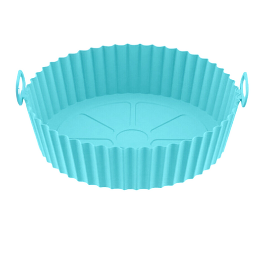 Non-stick Reusable Air Fryer Silicone Pot Air Fryer Basket Liner Green