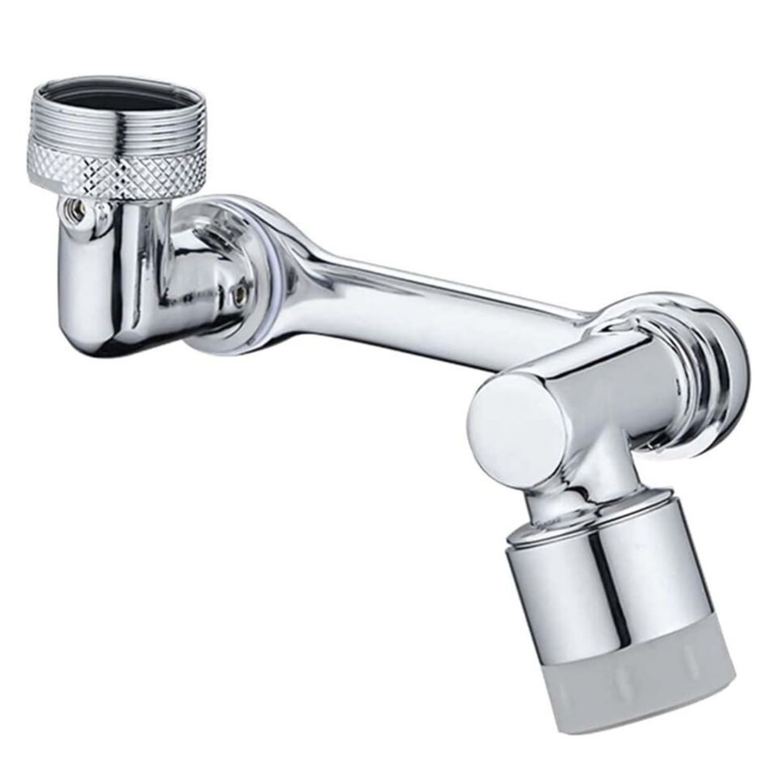 Double Mode Arm Tap Extender Universal 1080° Swivel Extension Faucet Aerator