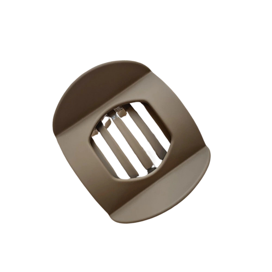 Elegant Hairpin For Women Arc Shaped Hair Claw Clip Flat Hair Barrettes Brown