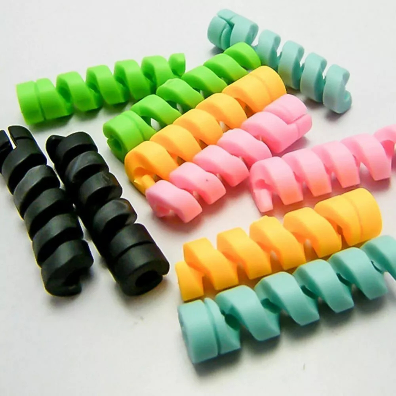 Saver Cover Spiral Cable Protector 4x Silicone Cable Protector Universal Twist