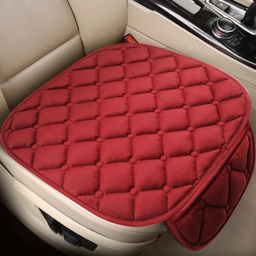 Red Car Seat Cover Anti-Slip Front Seat Keep Warm Cushion Protector