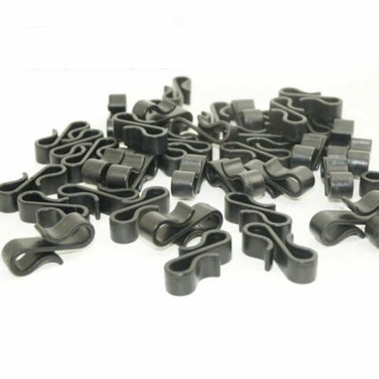 LED Fairy Lights Heavy Duty Gutter Hooks Black 100x Decorative Party String