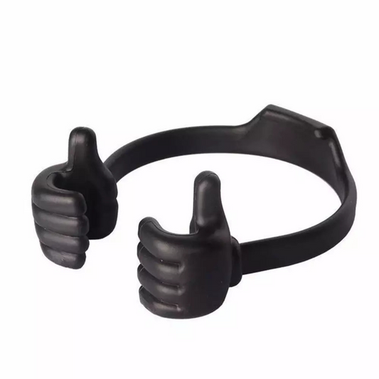 Mount Stand Lazy Movie Watching Thumbs Up Mobile Cell Phone Holder Black