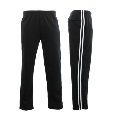 Track Pants with Zip Pocked Men's Fleece Casual Track Suit Medium Size Black