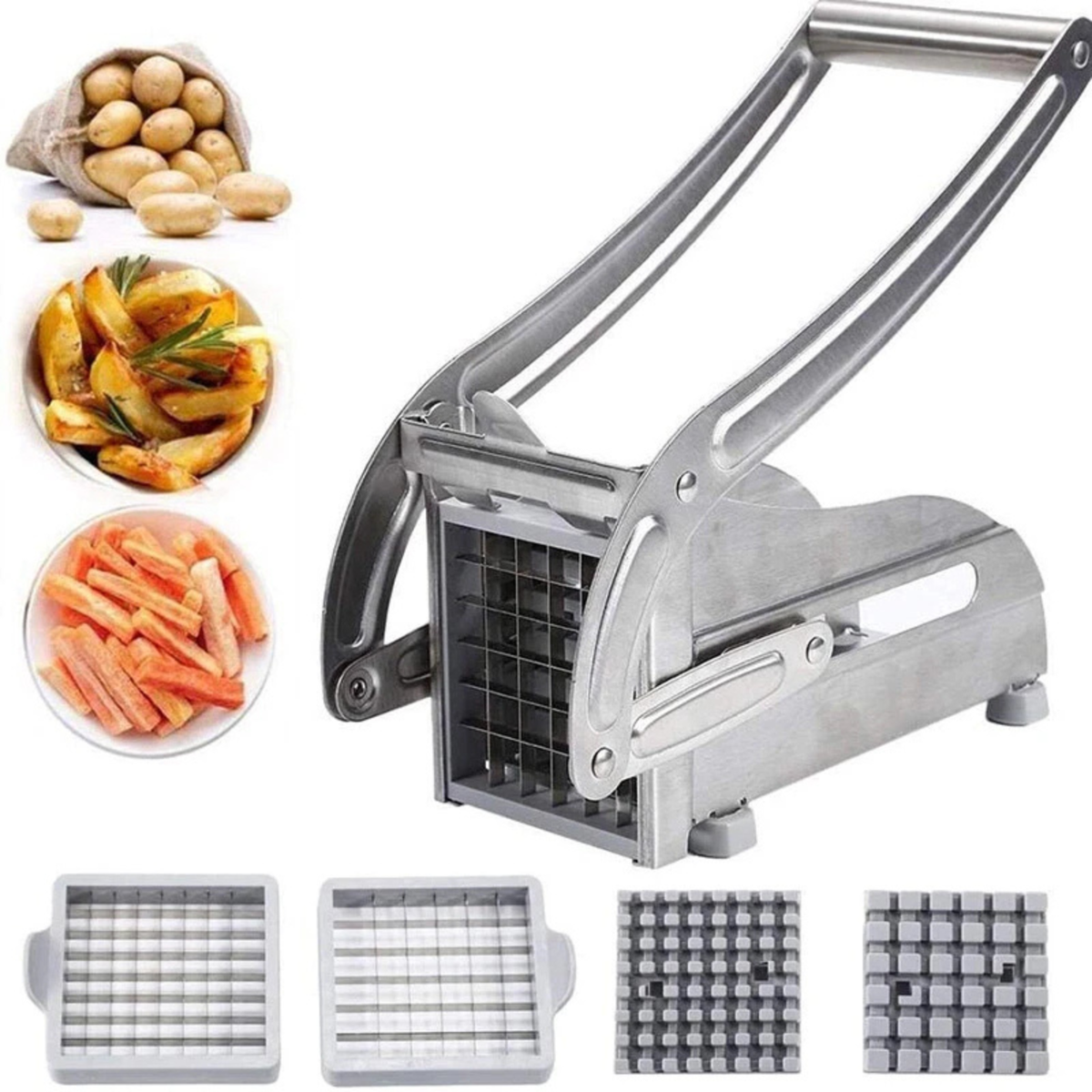 Potato Chip French Fries Slicer Stainless Steel Cutter Kitchen Tool