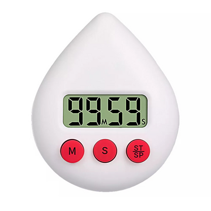 Digital Timer Waterproof Energy Saver White Digital Shower Timer