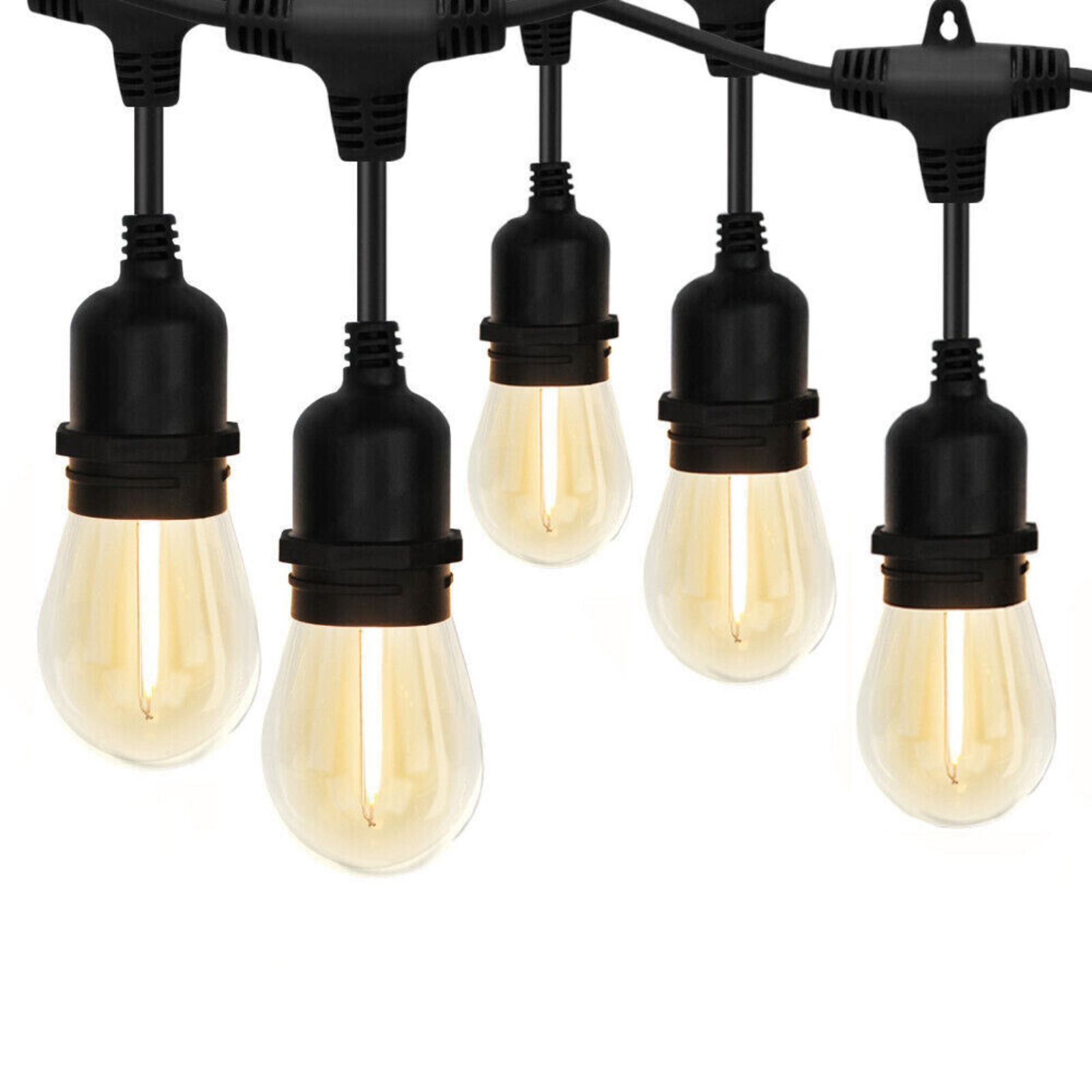 15M LED Party Patio Lamp Festoon String Lights Outdoor Connectable Wedding Cafe