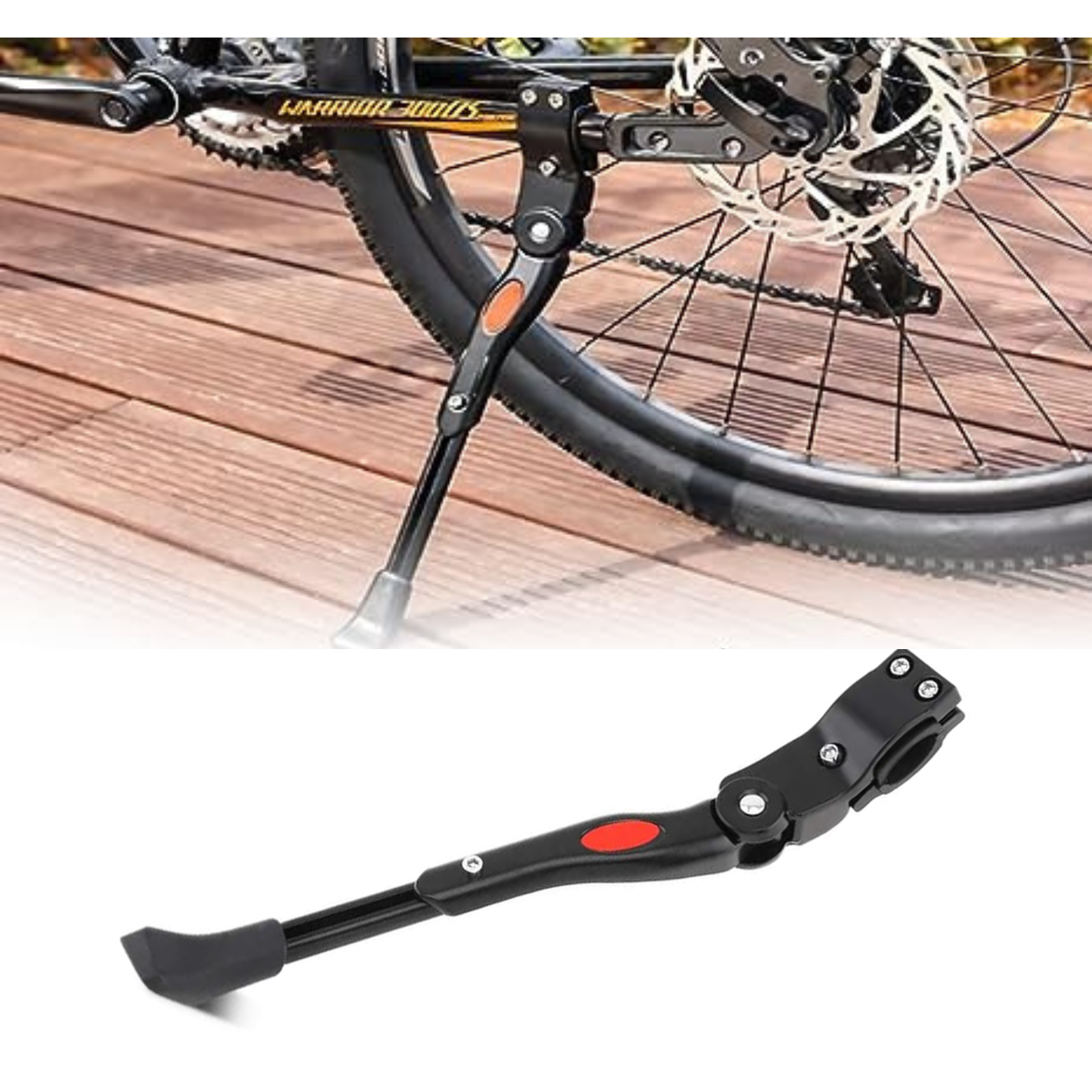 Rear Kick Stand Bicycle Mountain Bike Adjustable Prop Side Parking Support MTB