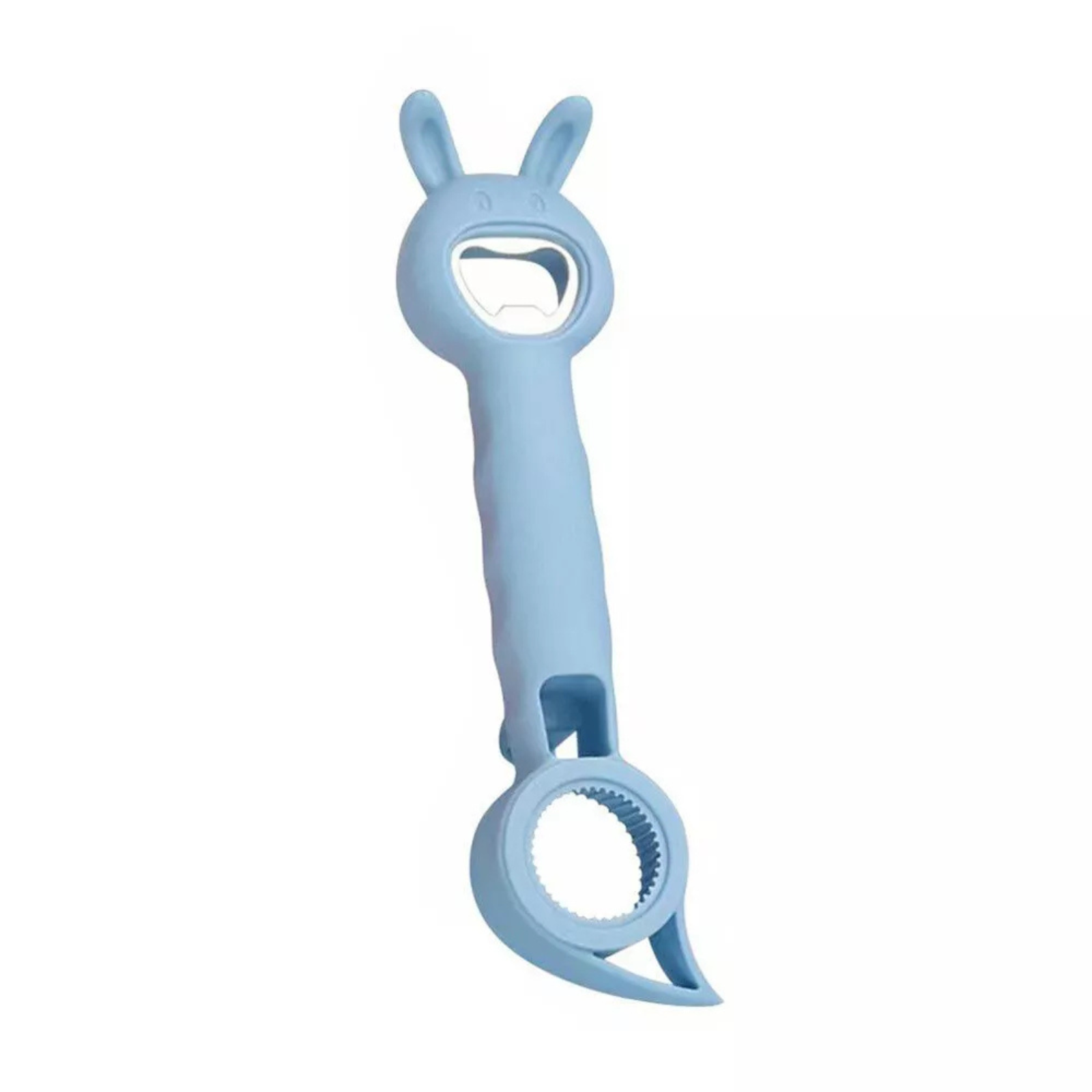 Jar Can Beer Bottle Opener 4-In-1 Multifunction Stainless Steel Blue 1x