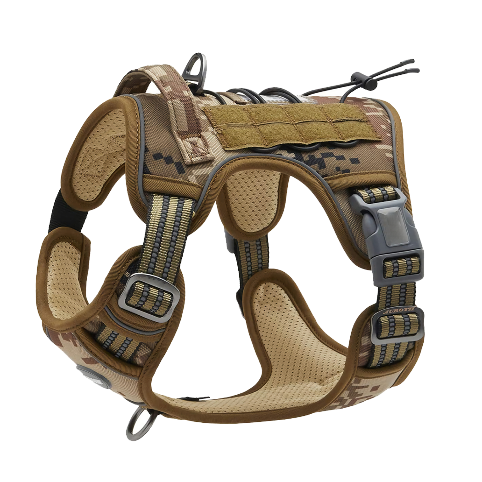 Training Vest Military Adjustable Pet Dog Harness Tactical No Pul Medium