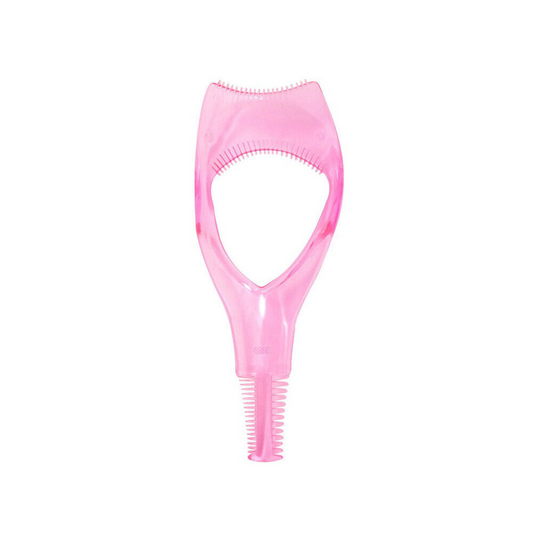 Pink Curler Lash Comb 3 In 1 Eyelash Mascara Makeup Protect Tool Applicator