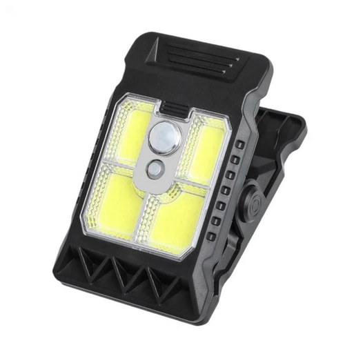 Solar Clip Light Outdoor Motion Sensor LED Lamp 500mAH Rechargeable