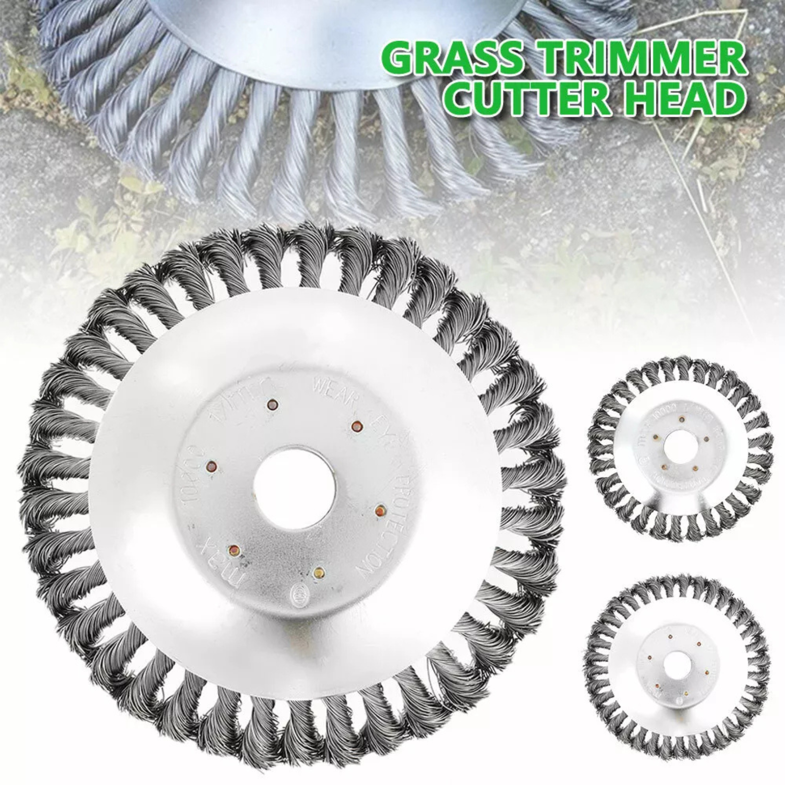 8 inch Lawn mower Whipper Snipper Steel Wire Trimmer Head Grass Brush Cutter