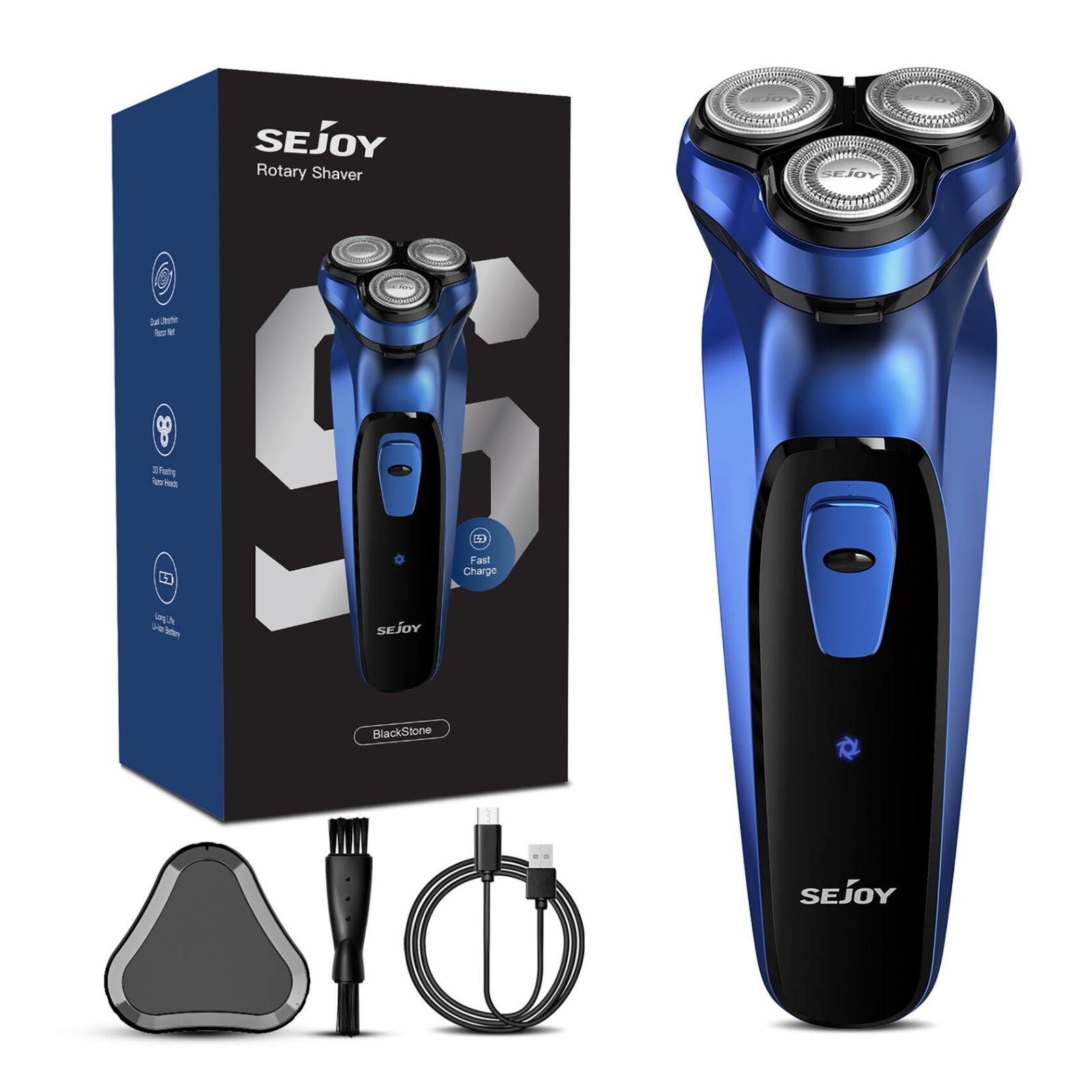Portable Cordless Electric Shaver Rechargeable Beard Trimmer