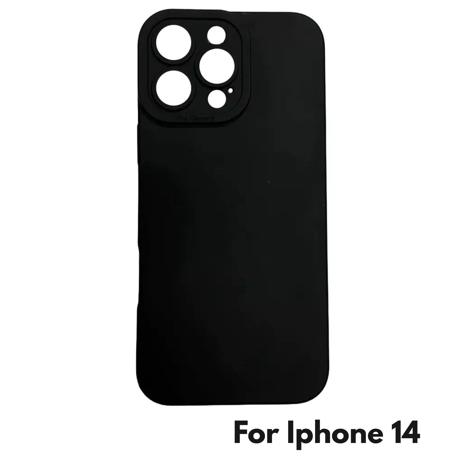 Camera Lens Cover Shockproof Silicone Case For Apple iPhone 14 Black