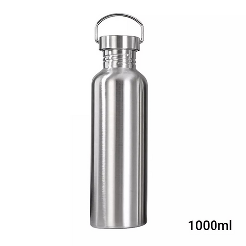 Motivational Sports Drink Cup Flask 1000ml Stainless Steel Water Bottle
