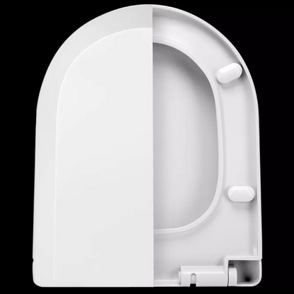 U Type Soft Close Luxury Thick Toilet Seat White Heavy Duty Quick