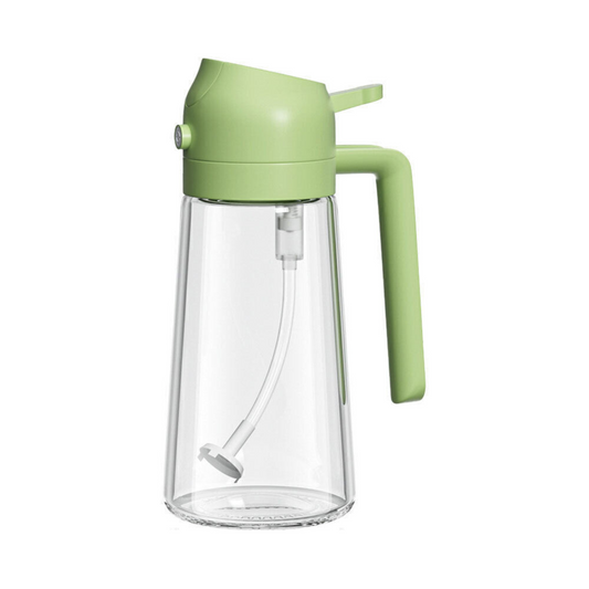Cooking Baking BBQ Spray Bottle Kitchen Tool 2IN1 Oil Sprayer Dispenser Green
