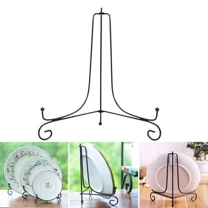 5inch Photo Picture Bowl Dish Book Holder Plate Stands Iron Display Easel Frame
