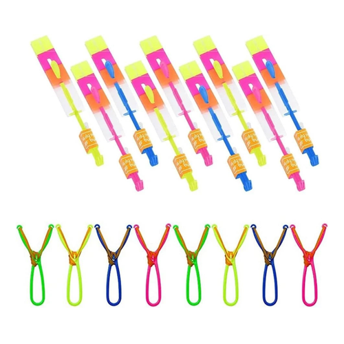 LED Light Amazing Arrow Flying Toy Kids Elastic 10x Fun Play Accessory