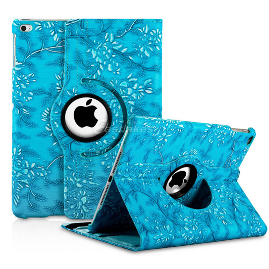 iPad 9th Gen 10.2" 2021 Blue iPad Case Cover Rotate Smart Leather