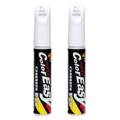 Auto Paint Repair Clear Scratch Remover Touch Up Brush 2pcs WhiteFix Pen For Car