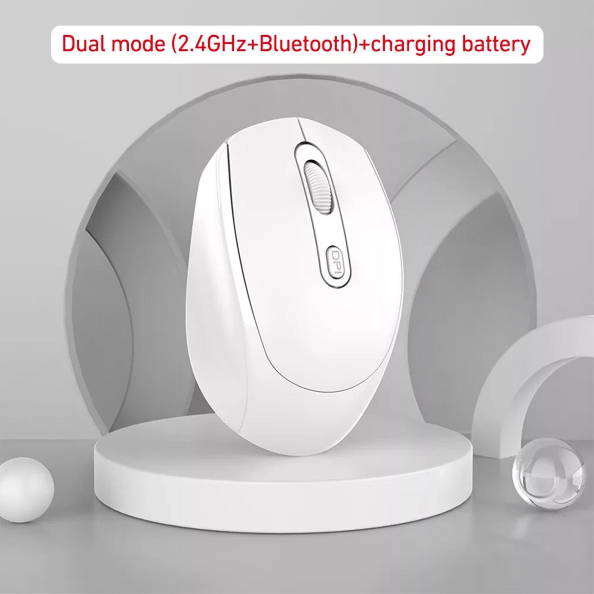 2.4G+Bluetooth Computer Mouse Wireless Mouse Rechargeable Bluetooth Mouse