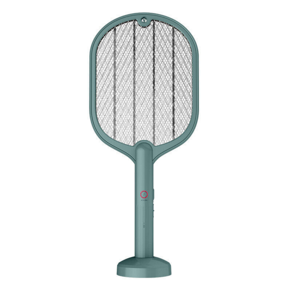 Racket Fly Swatter Mosquito 2 In 1 Electric USB Rechargeable Killer Zapper Green